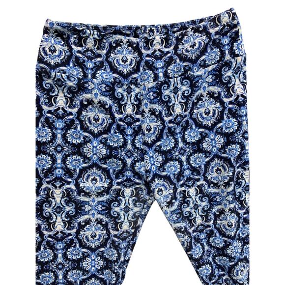 One Size LulaRoe Womens Leggings 3 Pair Assorted Purples Blues - Picture 2 of 8